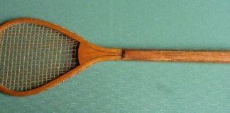 Evolución de las Raquetas de tenis Real Tennis 1875 Raqueta de Tenis de madera