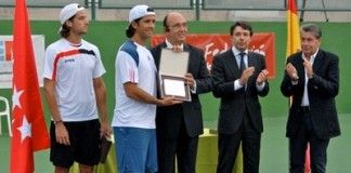 Feliciano y Verdasco en la Federación de Tenis de Madrid Feliciano López y Fernando Verdasco