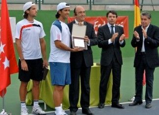 Feliciano y Verdasco en la Federación de Tenis de Madrid Feliciano López y Fernando Verdasco