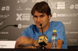 Mutua Madrid Open, Federer ante los medios Roger Federer
