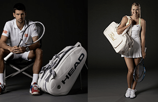 Djokovic y Sharapova presentan sus bolsas para Wimbledon djokovicsharapova