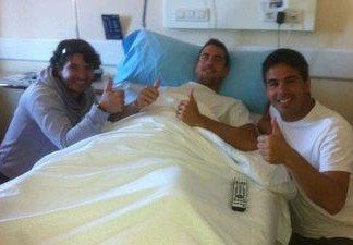 Guillermo García López operado de apendicitis Guillermo García López