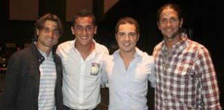 Ferrer, Verdasco y Almagro en el concierto de David Bisbal en Miami ferrer nadal verdasco bisbal