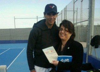 Nadal Pidió un autografo a la autora de ‘Podemos tener esperanza’ nadal y capllonch