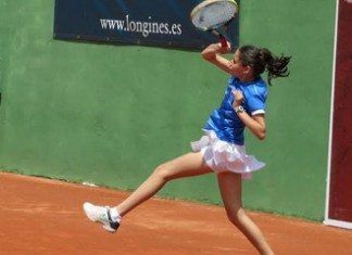 Elena Gutiérrez ya esta en el Roland Garros alevín elena sofia