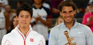 Nadal, vencedor ante la retirada de Nisikhori Rafael Nadal y Kei Nishikori