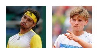 Goffin y Fognini; el día y la noche fognini y goffin