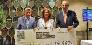 Mutua Madrid Open entrega los fondos recaudados durante el Charity Daty charity day