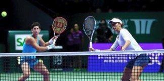 Carla Suárez y Garbiñe Muguruza, a semifinales de dobles en Singapur suarez muguruza