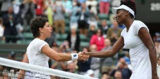 Carla Suárez cae ante Venus Williams en Wimbledon Carla Suárez y Venus Williams Wimbledon 2016