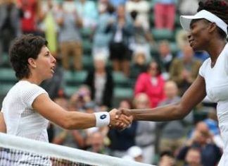 Carla Suárez cae ante Venus Williams en Wimbledon Carla Suárez y Venus Williams Wimbledon 2016