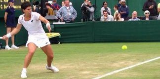 Carla Suárez a octavos de final en Wimbledon Carla Suárez en su encuentro de Wimbledon 2016 ante Denisa Allertova