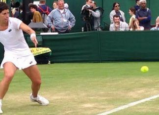 Carla Suárez a octavos de final en Wimbledon Carla Suárez en su encuentro de Wimbledon 2016 ante Denisa Allertova