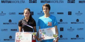 Andrea Martínez y Mario Mansilla campeones en Santander Andrea Martínez y Mario Mansilla campeones Mutua Madrid Open Sub-16 Santander