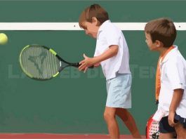 Ejercicios de tenis para niños Raqueta tenis niño