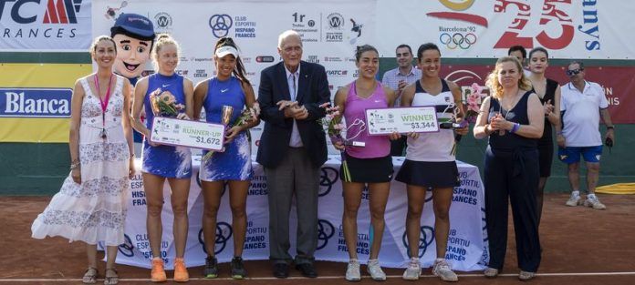 FinalDobles-4 Final dobles Trofeu Internacional Ciutat de Barcelona Silvia Soler-Espinosa y la paraguaya Montserrat González campeonas