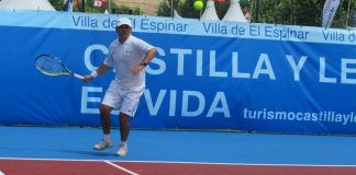 Torneo de Tenis para periodistas en el Open Castilla y León Villa de El Espinar Nacho Calvo en el Torneo de tenis para periodistas del Open Castilla y León Villa de El Espinar