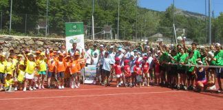 Exito del evento de tenis para niños del Open Castilla y León en Espacio Herrería Evento de Tenis para niños en Espacio Herrería