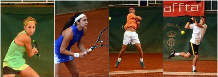 Guiomar Maristany, Paula Arias, Alberto Colás y Carlos López finales del Campeonato de España Junior