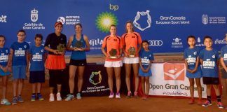 Carlota Molina y Anastasiya Yakimova, vencedoras de dobles del ITF Gran Canaria Carlota Molina y Anastasiya Yakimova campeonas dobles ITF Gran Canaria