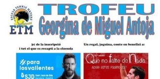 Albert Ramos se une a la lucha contra el cáncer infantil en la Jornada Lúdica I Trofeu Georgina de Miguel Antoja Jornada Lúdica I Trofeu Georgina de Miguel Antoja lucha contra el cáncer Infantil con la colaboración de Albert Ramos