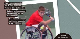 Clinic de tenis en silla de ruedas con Martín de la Puente Clinic con Martín de la Puente