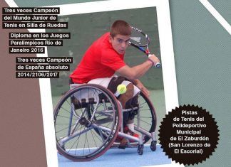 Clinic de tenis en silla de ruedas con Martín de la Puente Clinic con Martín de la Puente