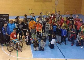 Martín de la puente mostró los secretos del tenis en silla de ruedas Martín de la Puente enseña los secretos del tenis en silla de ruedas