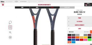 Diseñar tu propia raqueta de tenis con Wilson Custom Racket Shop Wilson Custom Racket Sho