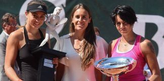 Paula Badosa, campeona del BBVA Open Ciudad de Valencia Anabel Medina con Paula Badosa, campeona del BBVA Open Ciudad de Valencia, y Aliona Bolsova subcampeona
