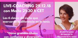 Live Coaching – Las 6 claves del éxito que marcarán la diferencia en tu tenis Live Coaching las 6 claves del éxito que marcarán la diferencia en tu tenis