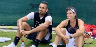 Carla Suárez firma victorias en sus últimos 15 Grand Slam Claudia Suárez y Nick Kyrglos en el Grand Slam de Wimbledon