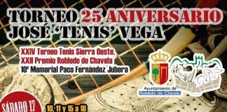 El torneo popular de la Sierra Oeste en Robledo llega a su 25 aniversario torneo de tenis de la Sierra Oeste, en Robledo de Chavela