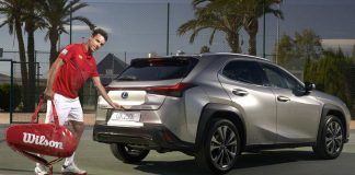 El híbrido se estrenó con mágico triunfo Roberto Bautista con hibrido Lexus UX 250h