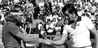 Volvió la madera tras más de un siglo de historia Raquetas de madera en el Tenis. Bjorn Borg en el Conde de Godó con raqueta de madera