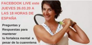 ¡Aprovecha tu estancia en casa para dar el impulso definitivo a tu carrera tenística! Facebook Live Fortaleza Mental en cuarentena