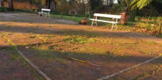 La pista de tenis original del Jardín Botánico Atlántico de Gijón Pista de Tenis en Asturias
