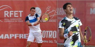 Carlos Alcaraz y Carlos Gimeno en semifinales del Sánchez-Casal Leotrón·Catalonia Carlos Alcaraz y Carlos Gimeno en semifinales. ATP Challenger Tour Barcelona. Sánchez-Casal Leotron