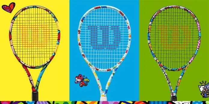 Raquetas de tenis wilson diseñadas por Romero Britto Colección Wilson Romero Britto