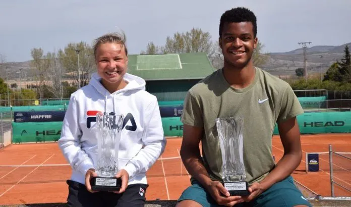 DIANA SHNAIDER Y GIOVANNI MPETSHI CAMPEONES DEL ITF J1 VILLENA