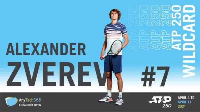 Alexander Zverev jugará el AnyTech365 Andalucía Open