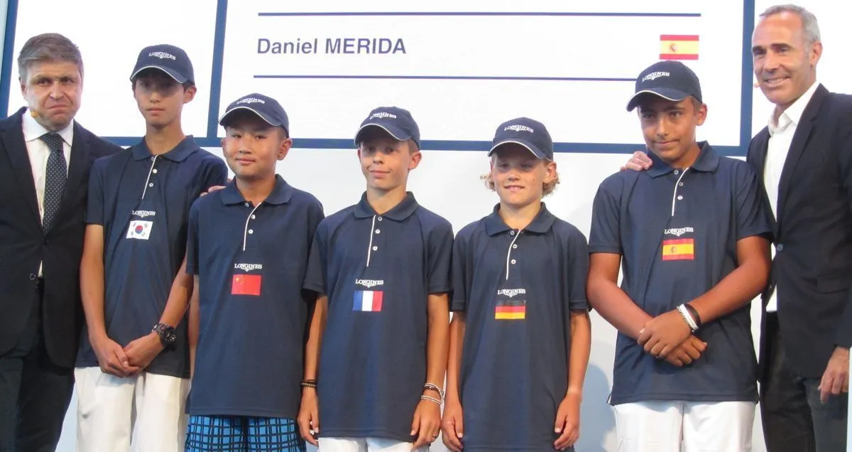 Daniel Merida. Sorteo Longines junto a Alex Corretja