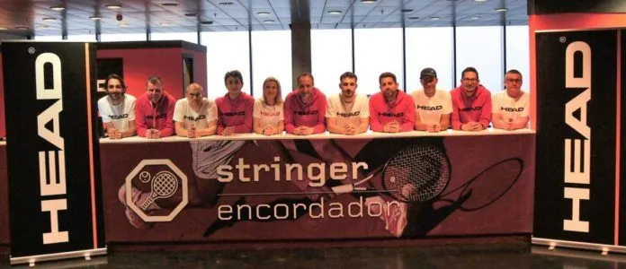 equipo de encordadores HEAD durante el pasado Mutua Madrid Open (2021)