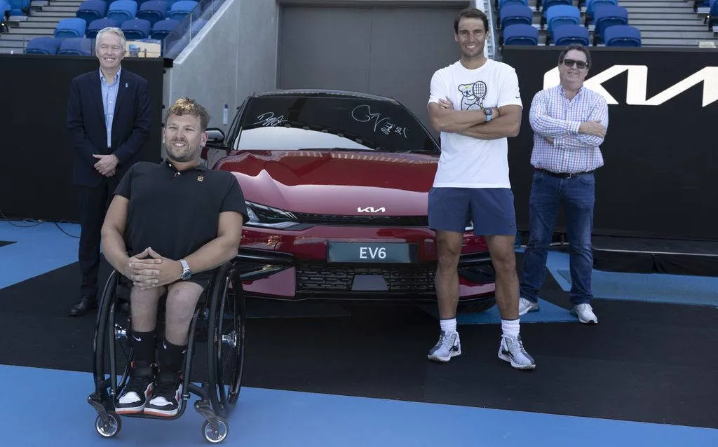 KIA EV6 Presentación Open Australia con Rafael Nadal