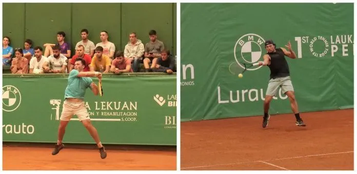 Iñaki Montes De La Torre y Akira Santillan, final del 1º Open Laukariz