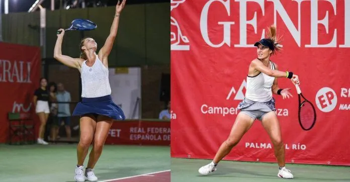 Marina Bassols y Jessika Ponchet final del Open Generali Palma del Río