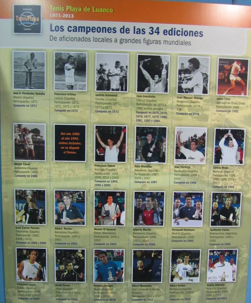 Campeones Tenis Playa Luanco
