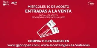 Las entradas del Gijón Open se pondrán a la venta el 10 de agosto Cartel entradas del Gijón Open