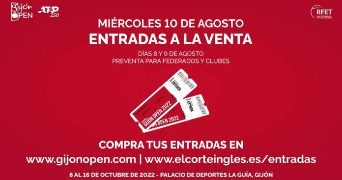 Cartel entradas del Gijón Open