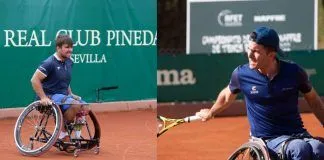 Martín de la Puente y Enrique Siscar la final del Campeonato de España MAPFRE de Tenis en Silla de Pineda Martín de la Puente Enrique Siscar final del Campeonato de España MAPFRE de Tenis en Silla de Pineda